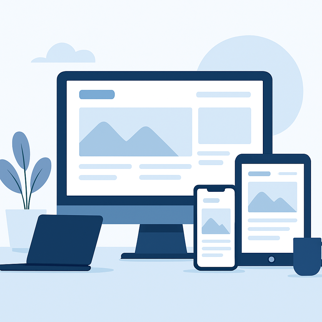 Cross-platform mobile development workspace with various devices