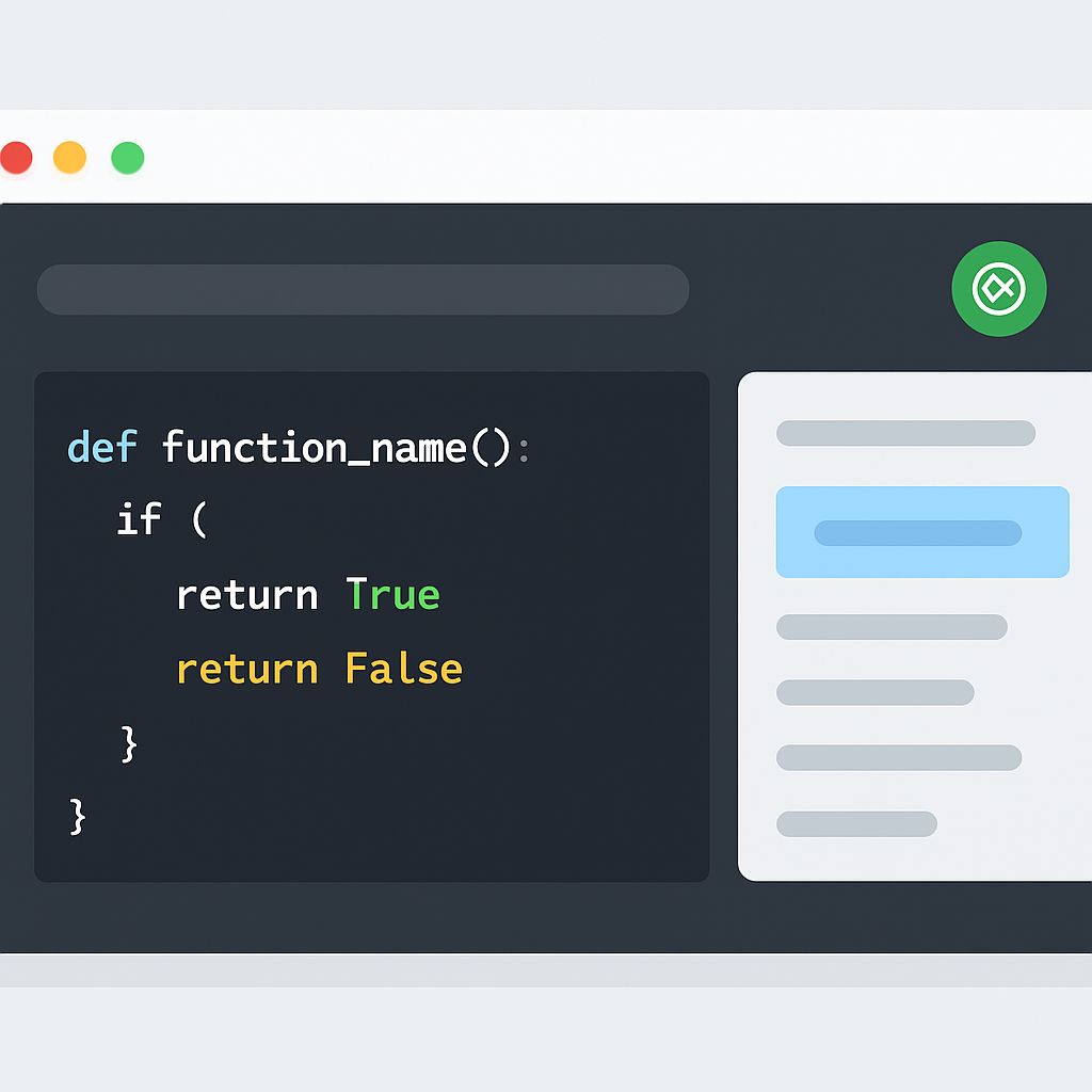 ChatGPT interface generating Python code with syntax highlighting