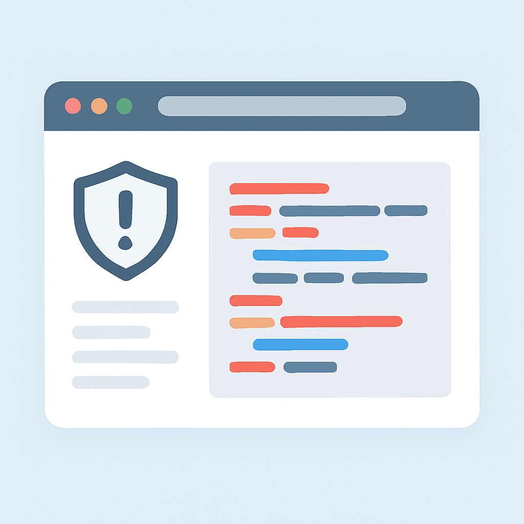 Claude AI interface detecting SQL injection vulnerability with security warnings