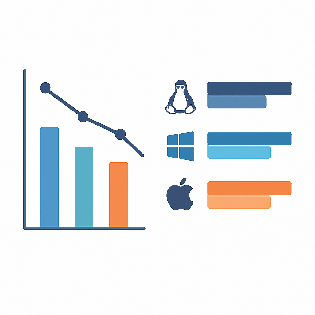 Container orchestration performance comparison chart