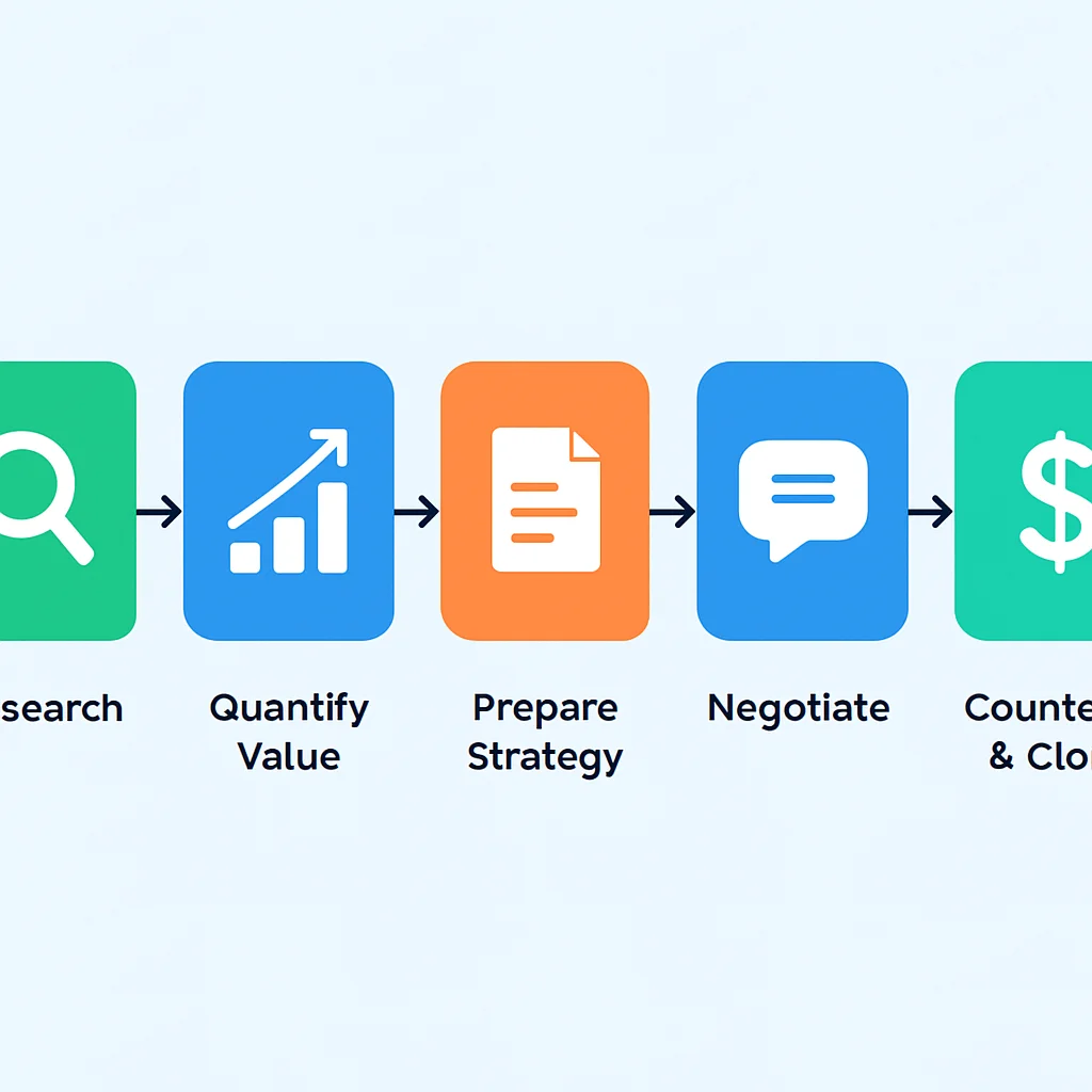 Salary negotiation process flowchart