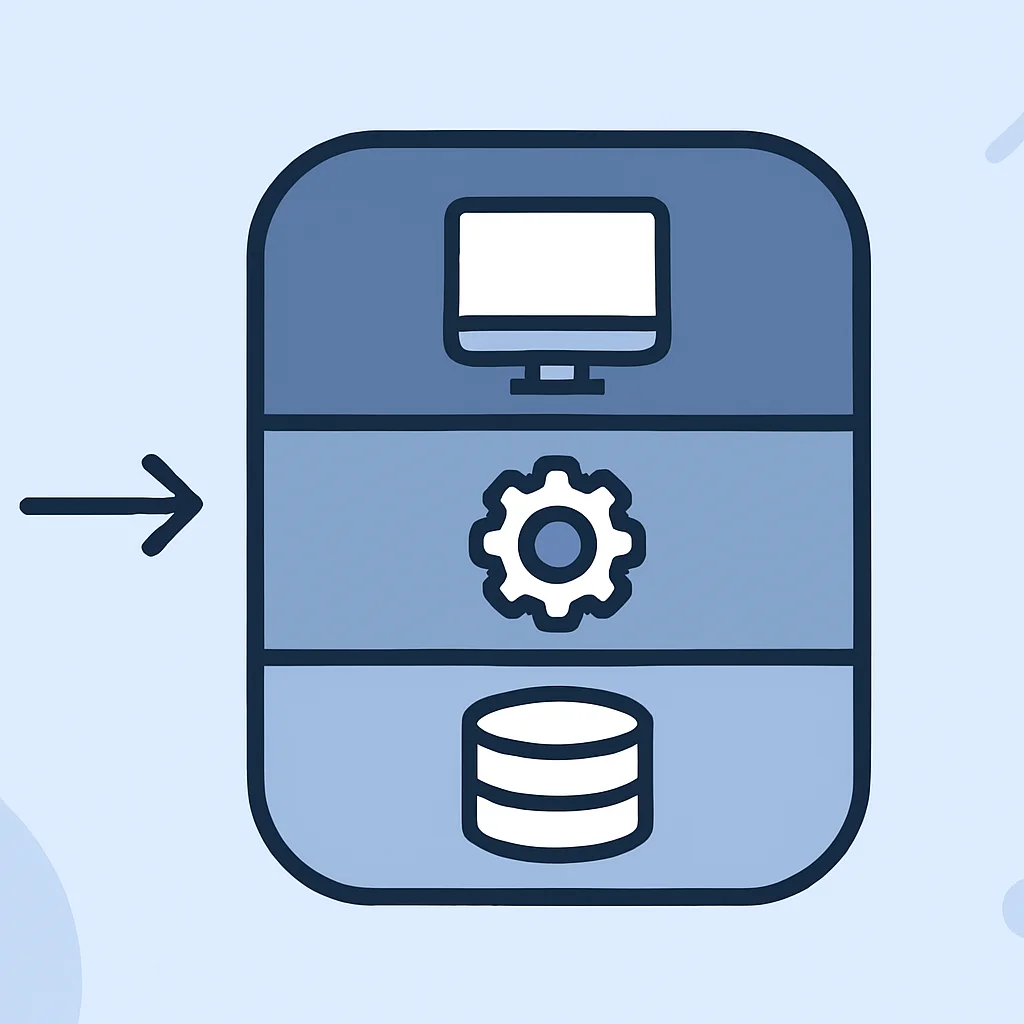Monolithic application architecture diagram