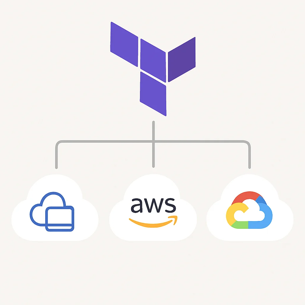 Terraform multi-cloud management architecture