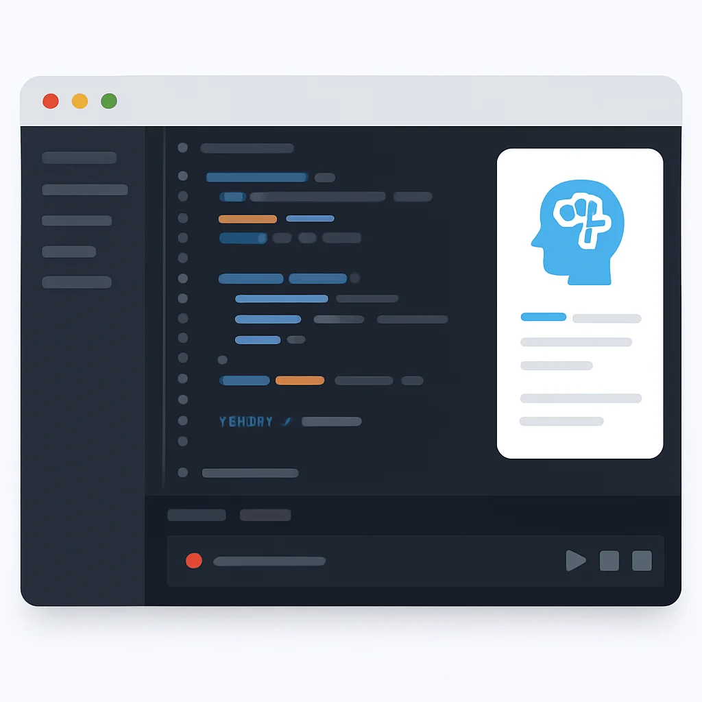 AI-powered IDE showing real-time code suggestions and integrated debugging