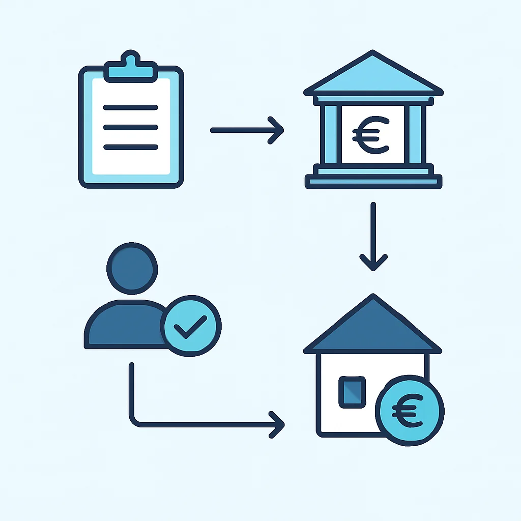 KfW Housing Loan Application Flowchart