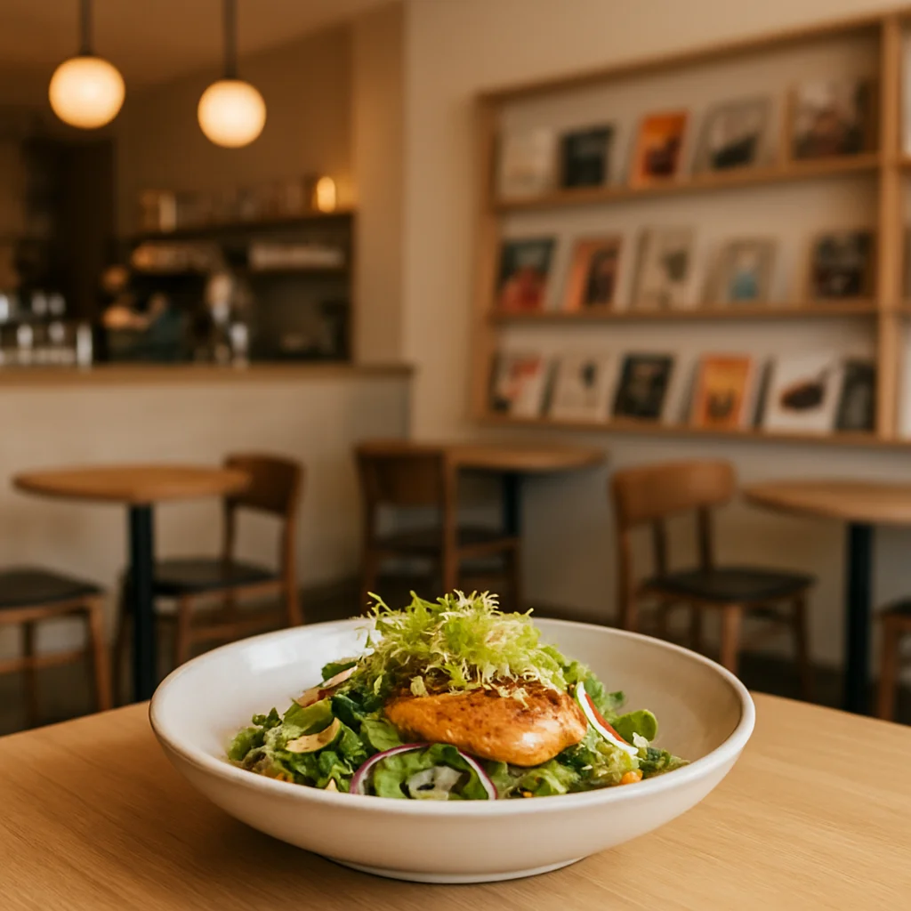 Westberlin cafe interior with minimalist design