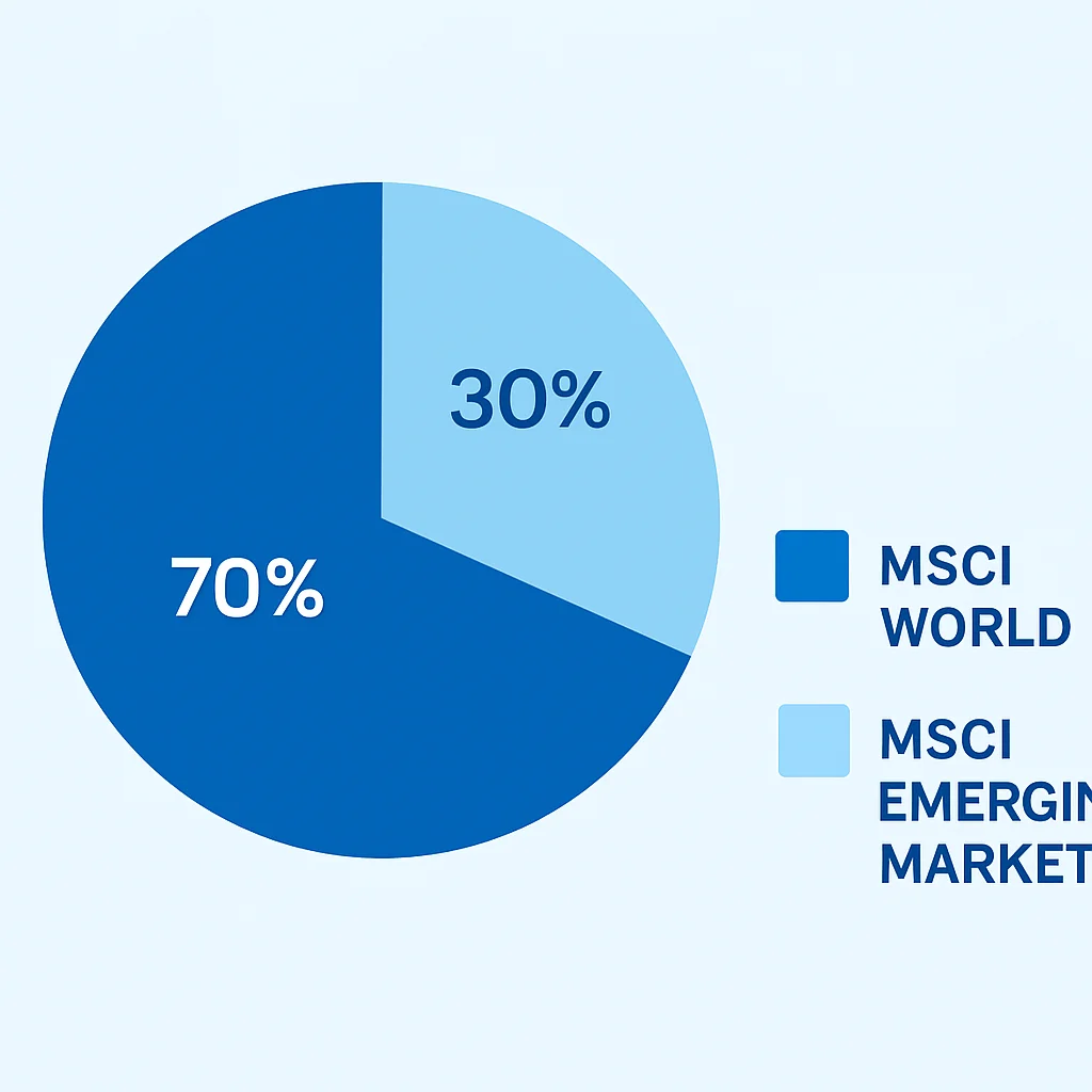 Diversified Global ETF Portfolio Pie Chart
