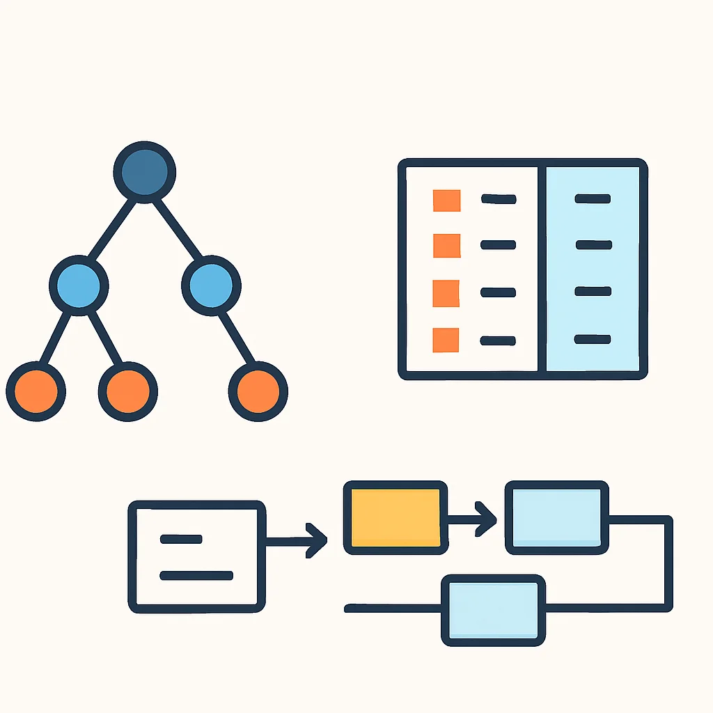 Common data structures diagram