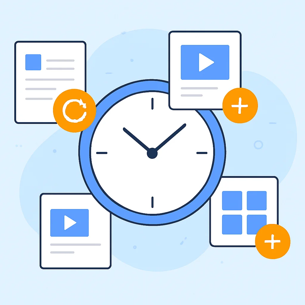 Content time management for developers