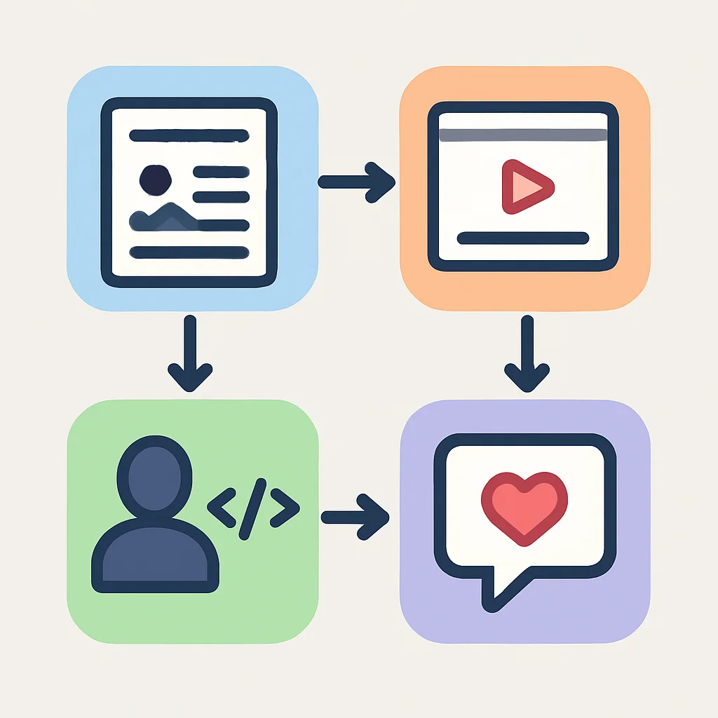 Developer content strategy infographic