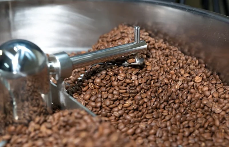 Various specialty coffee beans and brewing tools