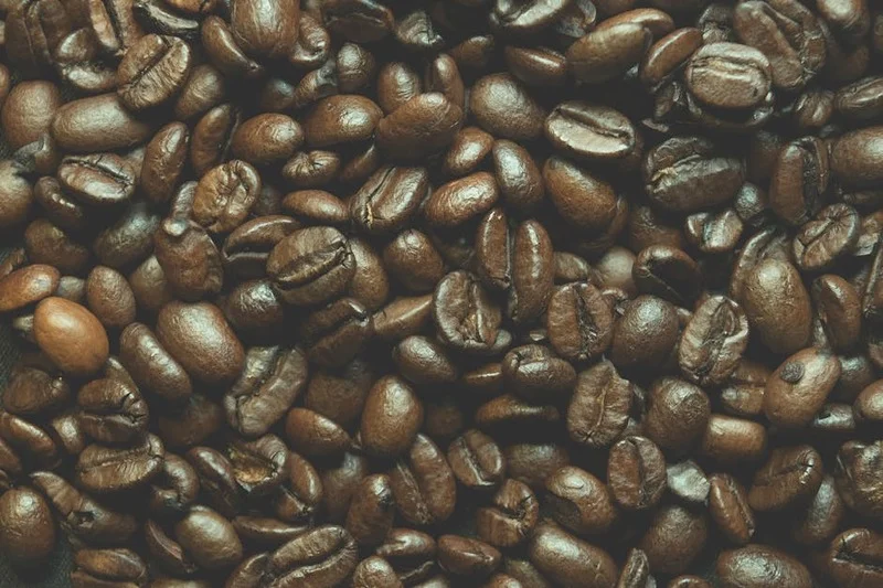 Evenly roasted medium brown coffee beans