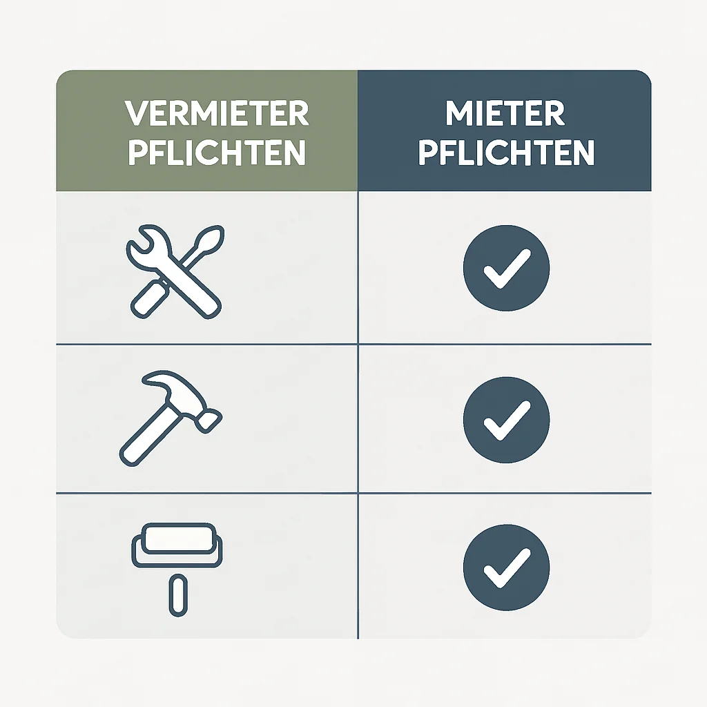 Landlord vs. Tenant Repair Responsibilities Comparison