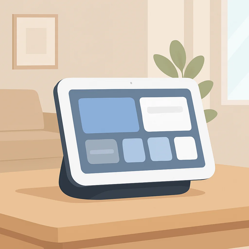 Smart display integrated into modern home decor