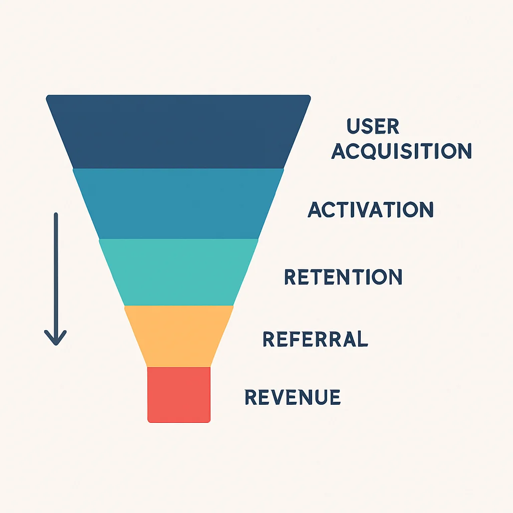 AARRR Funnel Diagram