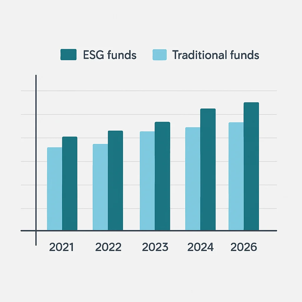 ESG vs. Traditional Fund Performance Chart