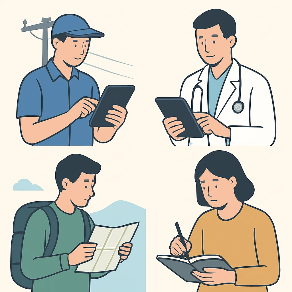 Diverse offline-first app use cases