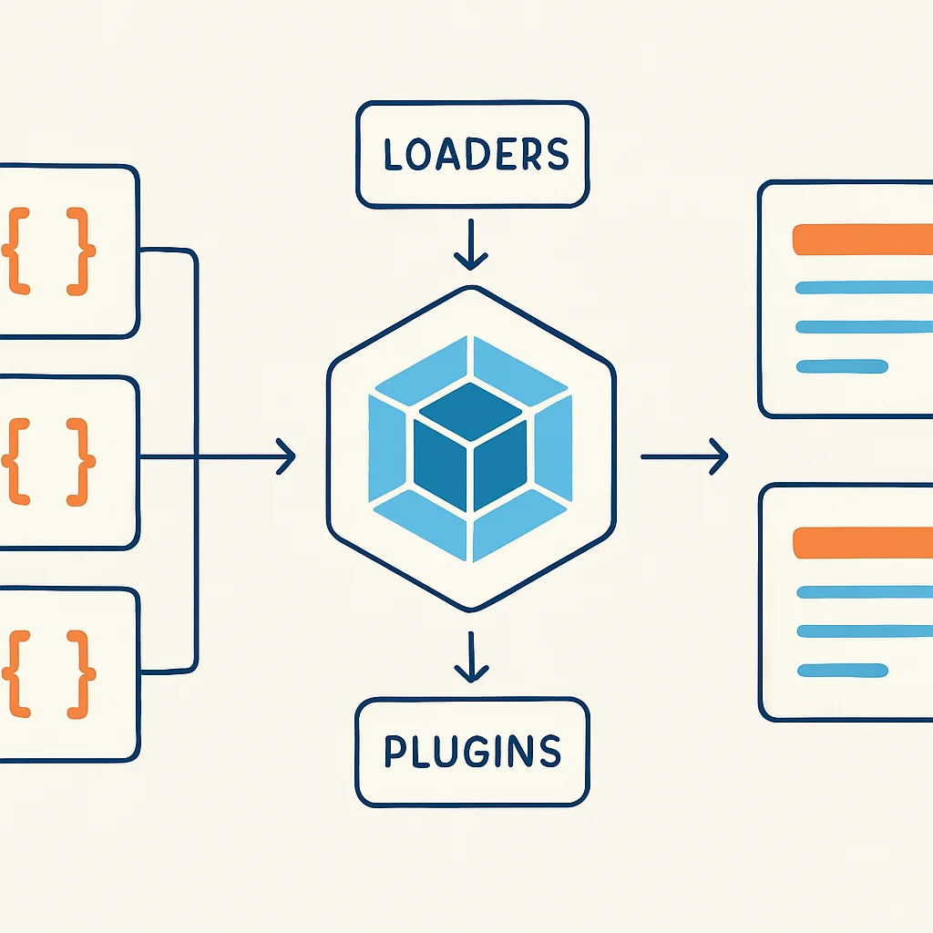 Webpack bundling architecture diagram