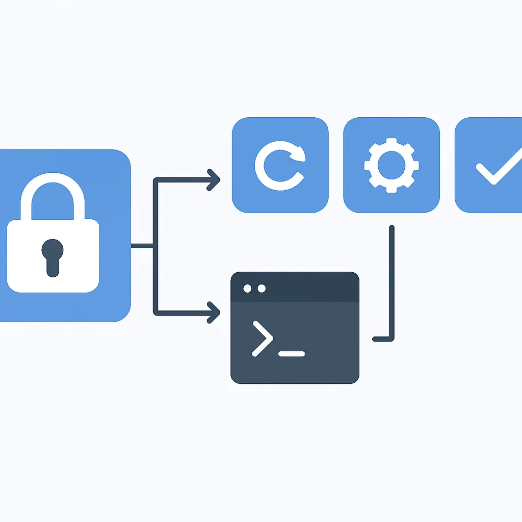 CI/CD pipeline with password manager CLI integration