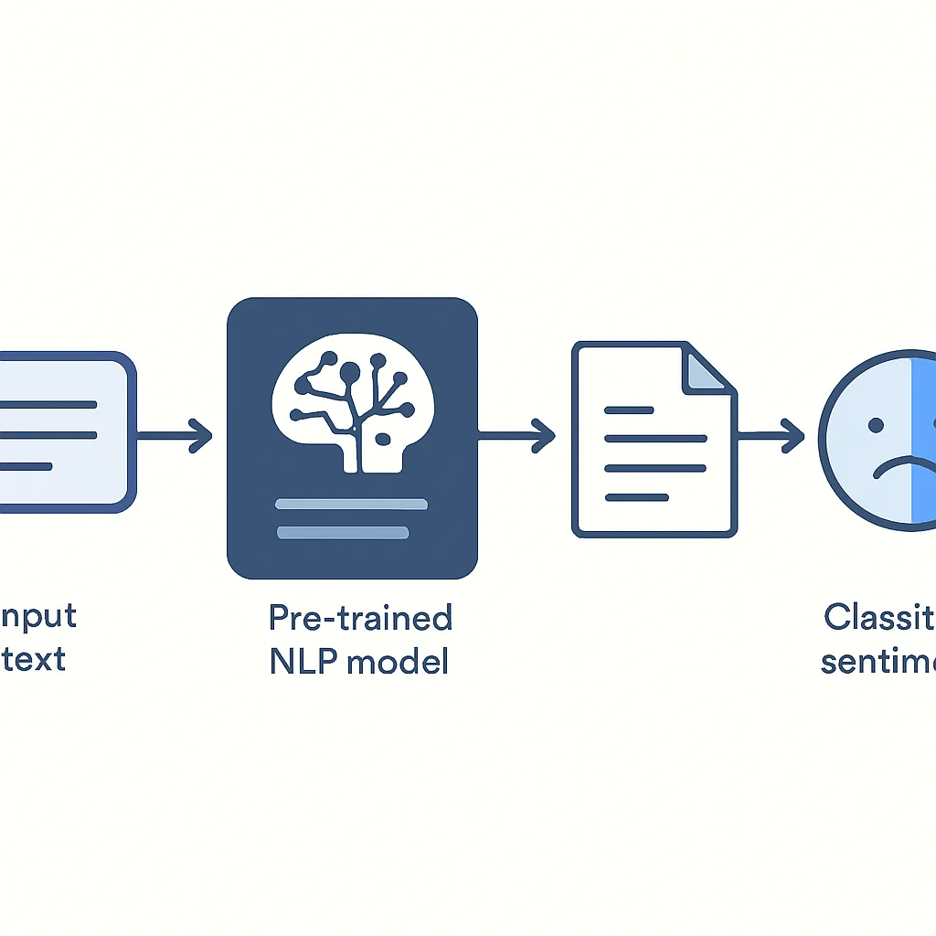 NLP sentiment analysis flowchart