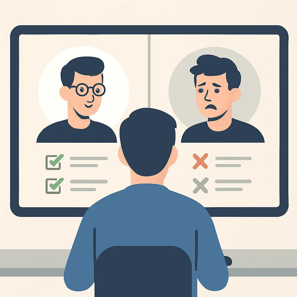 Developer caught in social comparison trap