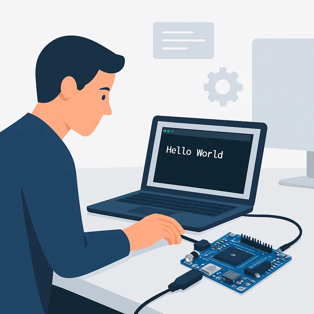 RISC-V development board setup and first program