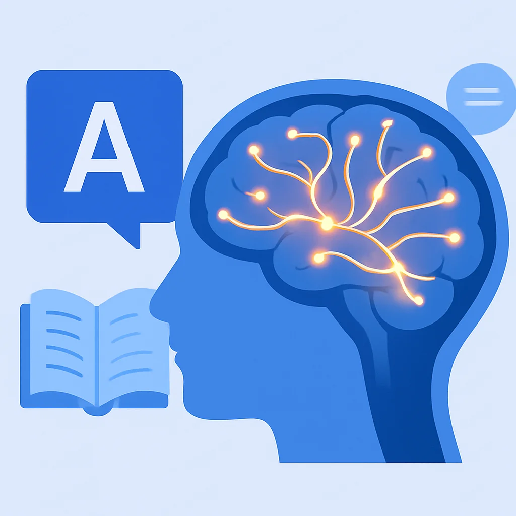 Brain actively processing language information