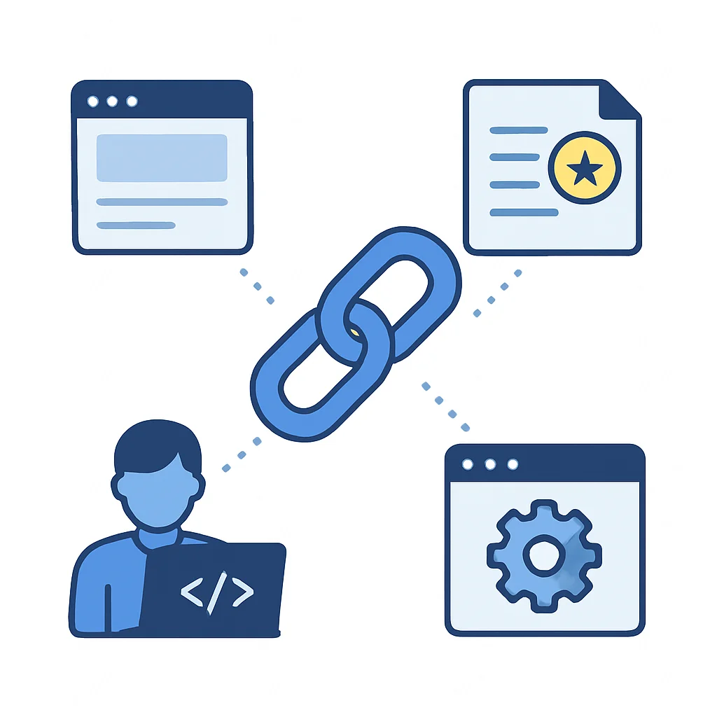 High-quality backlinks for developers infographic