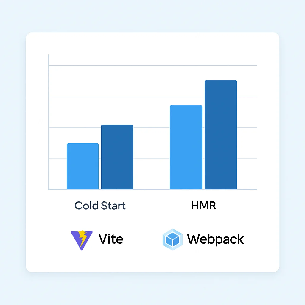 Vite vs Webpack performance chart