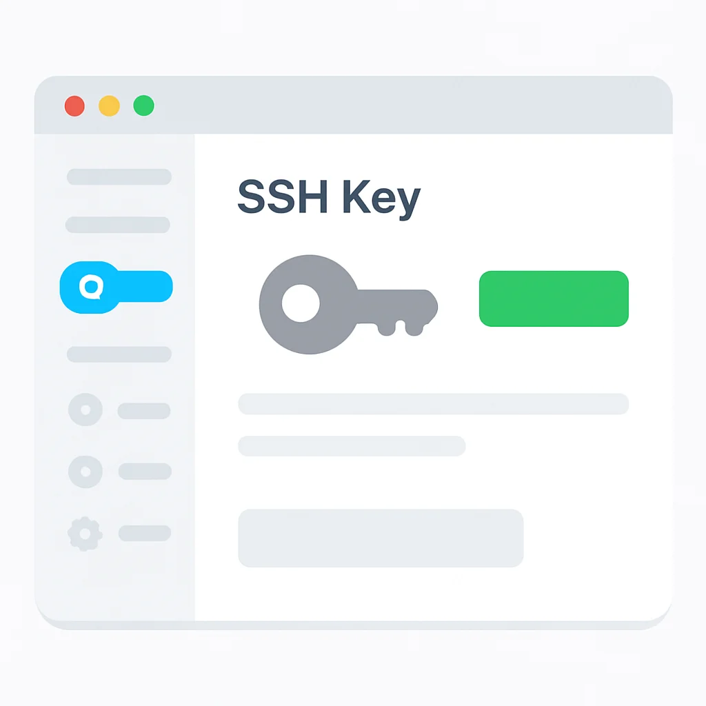 1Password SSH key management UI