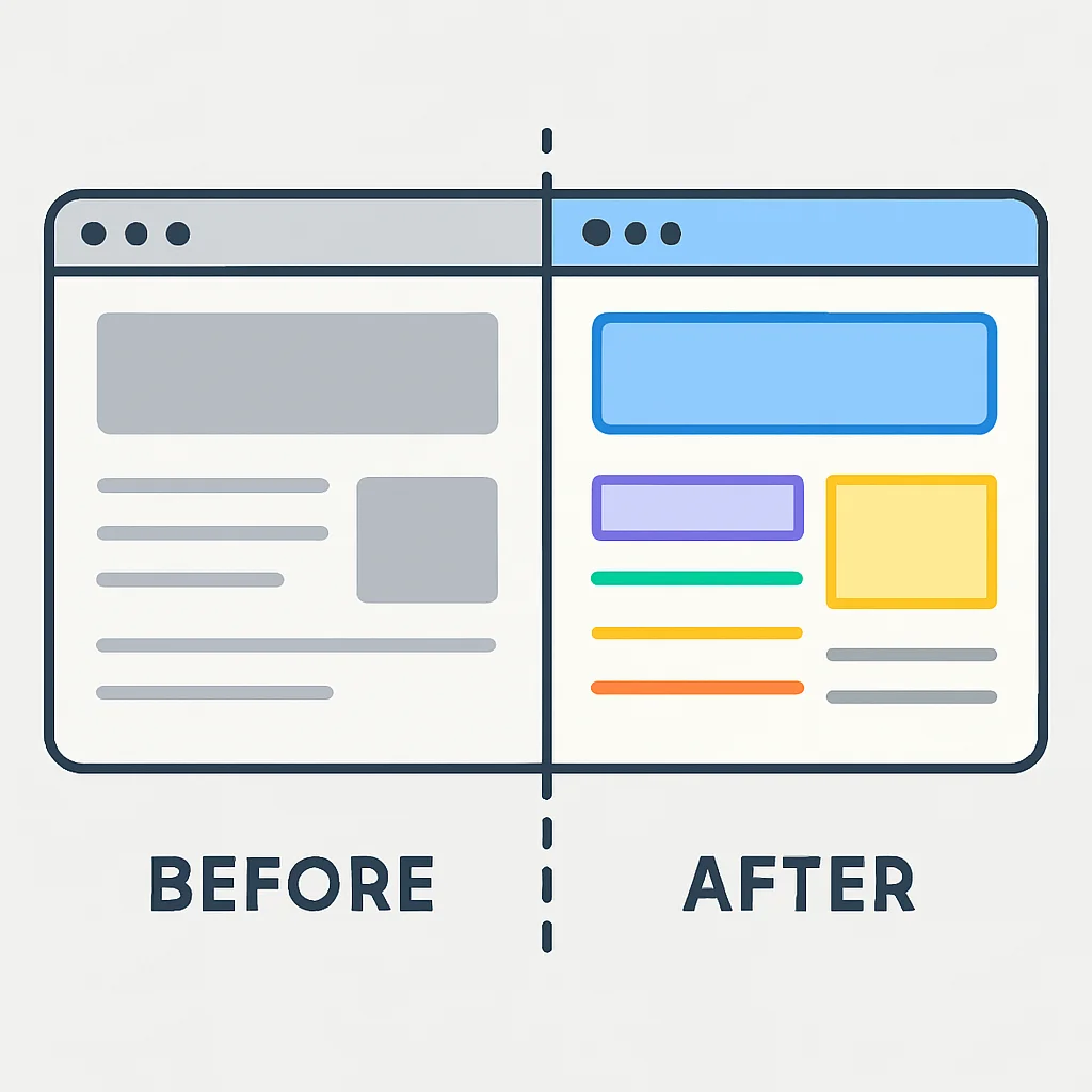 Website layout debugging with colored borders from Pesticide extension
