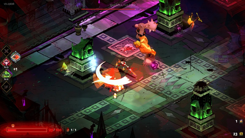 Zagreus kämpft in Hades gegen Feinde in einem prozedural generierten Dungeon.