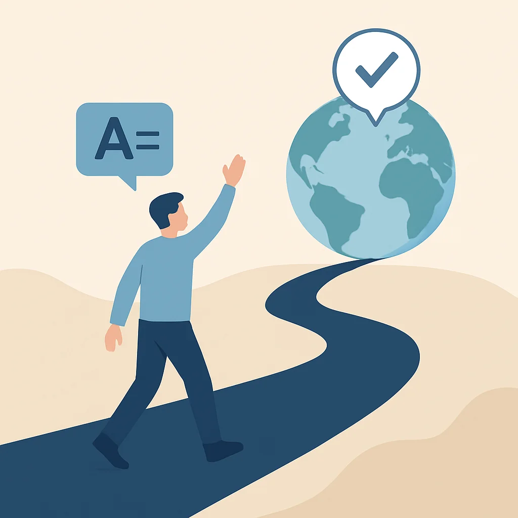 Language learning journey milestone reached