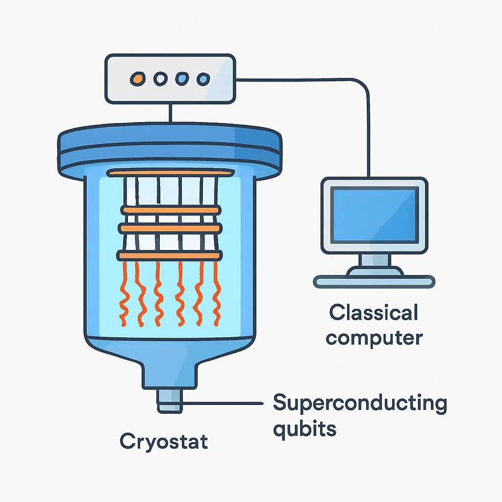 Quantum computer architecture with superconducting qubits