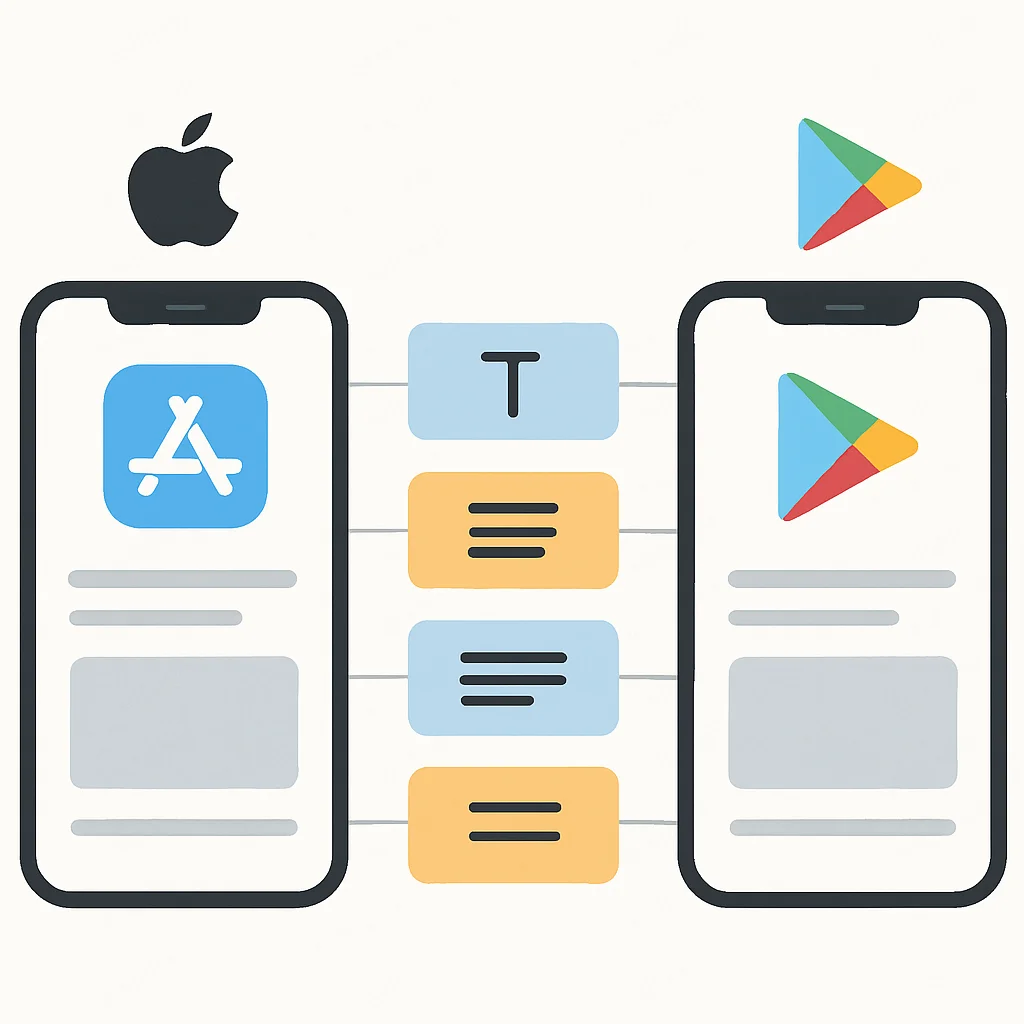 ASO comparison Apple vs Google Play 2026