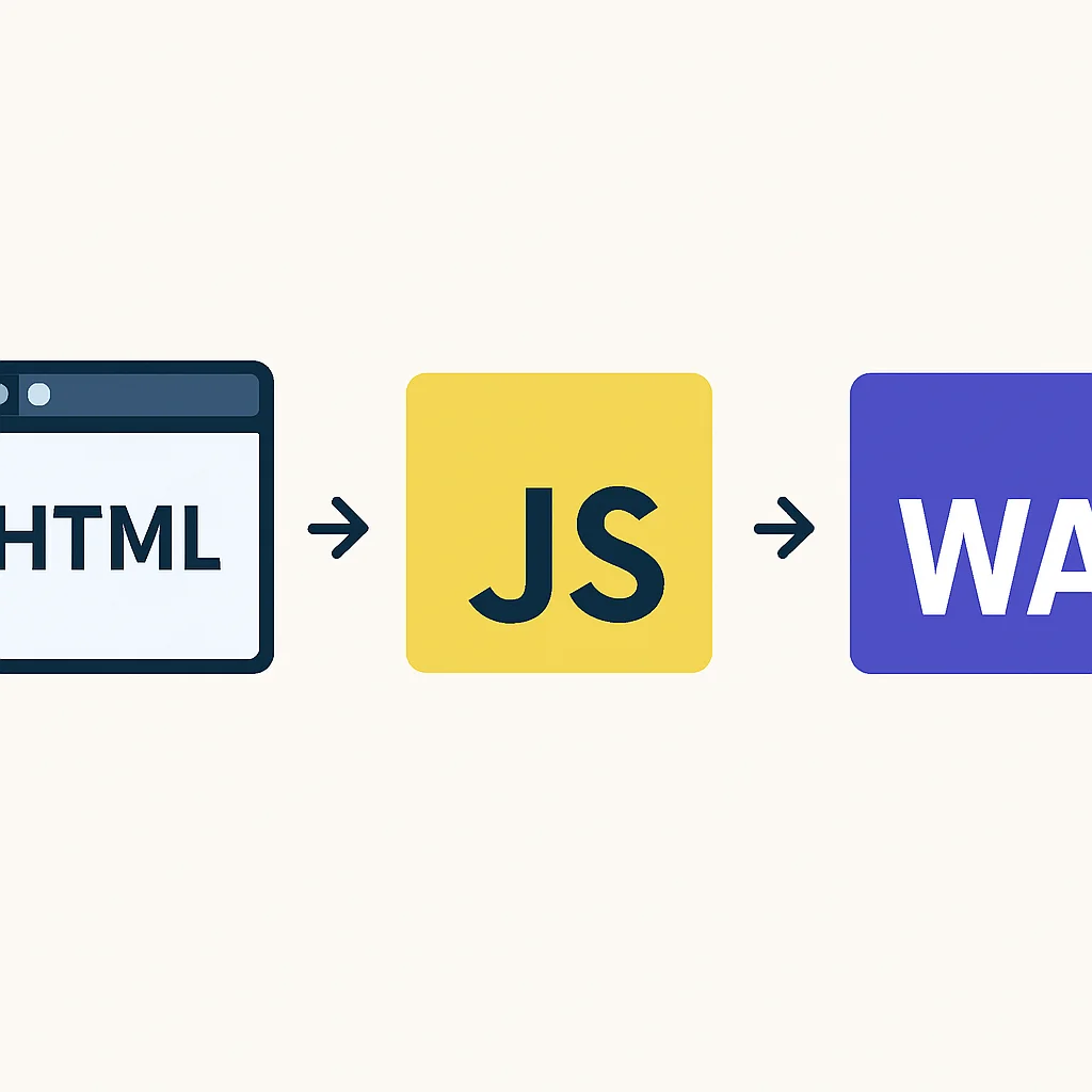 Evolution der Webtechnologien: HTML, JavaScript, WebAssembly
