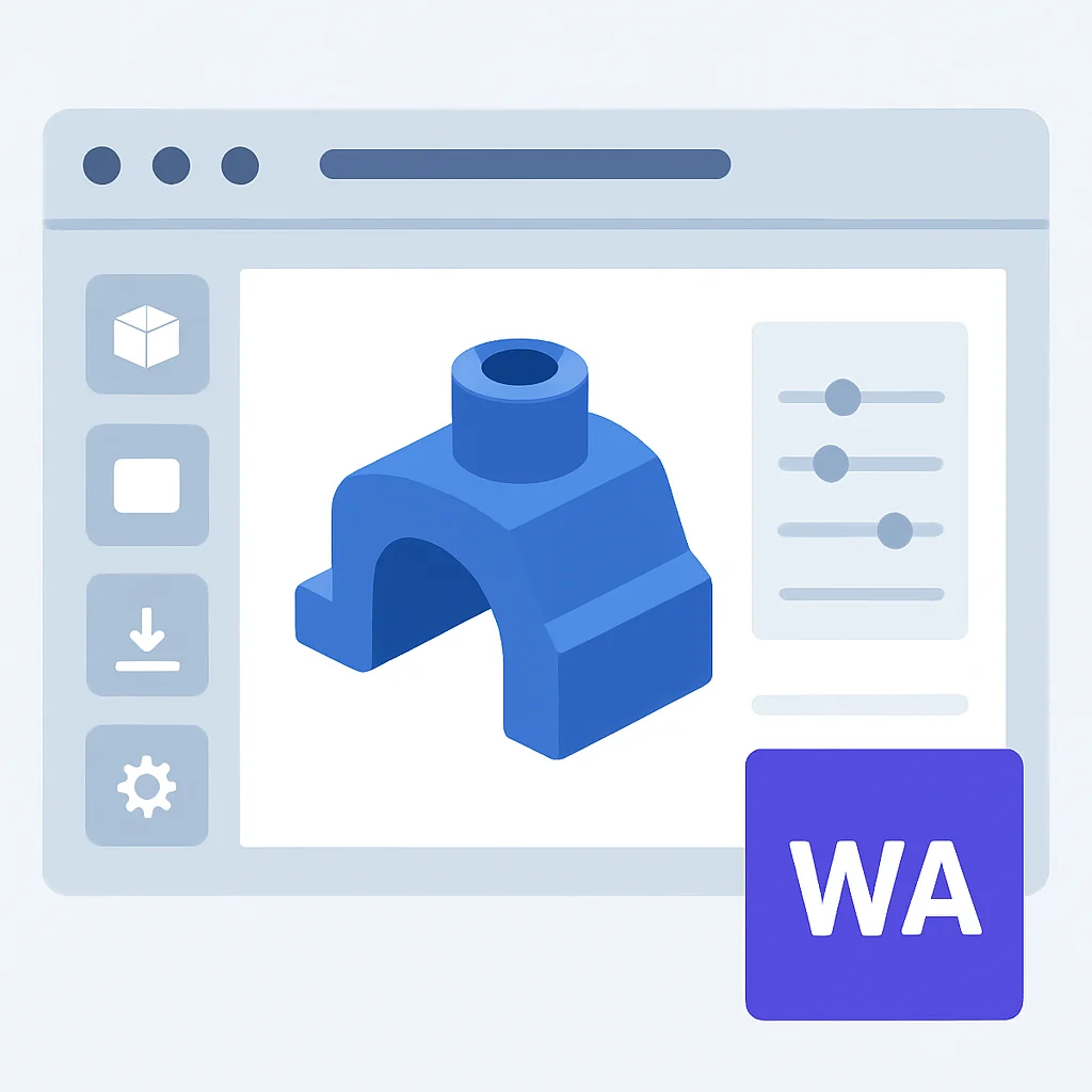 3D-CAD-Anwendung im Browser, angetrieben von WebAssembly