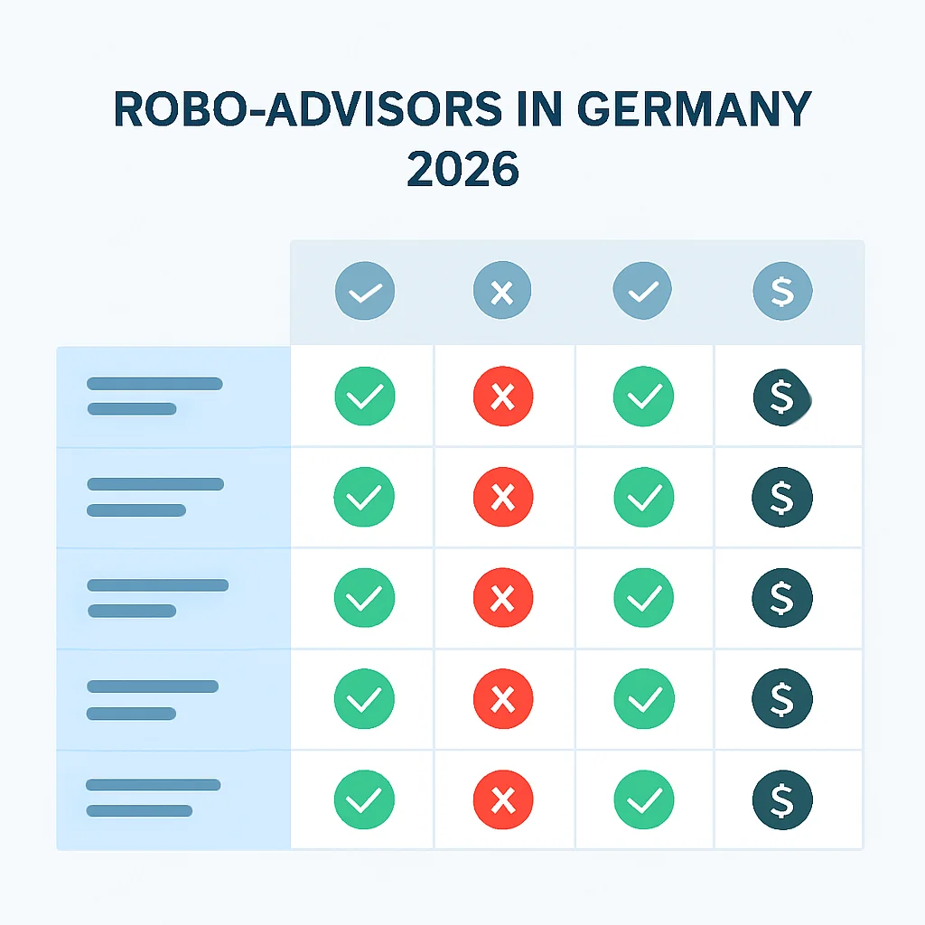 Robo-Advisor feature and cost comparison table Germany 2026