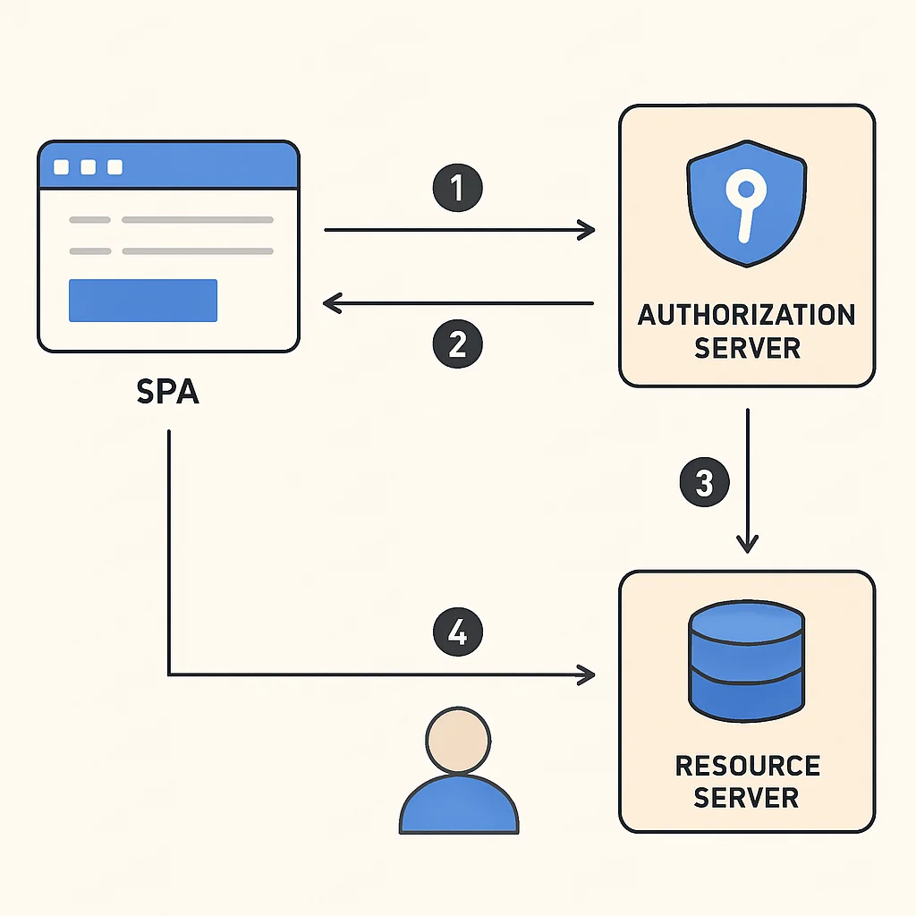 OAuth 2.0 PKCE Flow Diagram