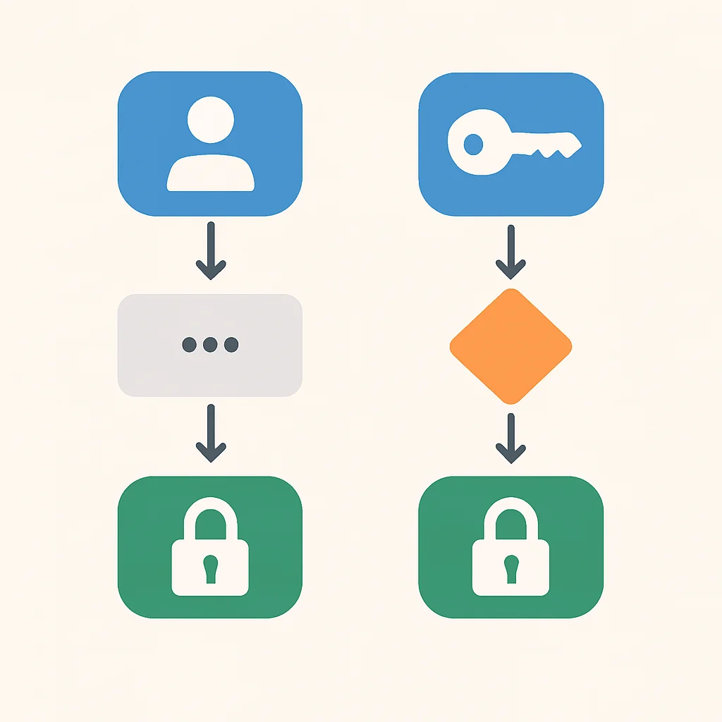 Authentication vs. Authorization Flowchart