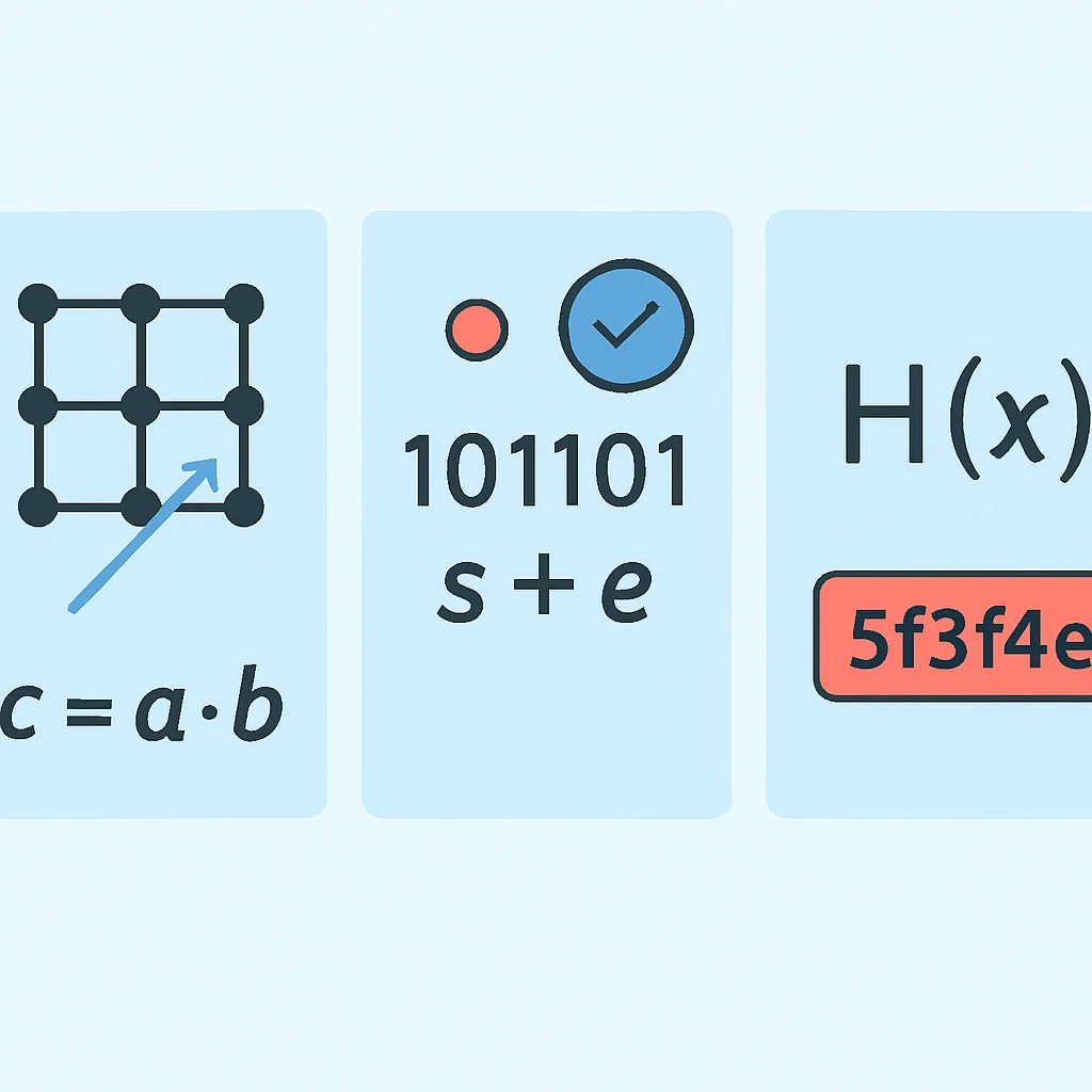 Mathematical foundations of PQC families