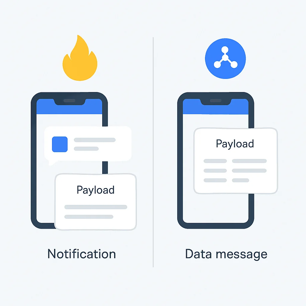 FCM message types diagram