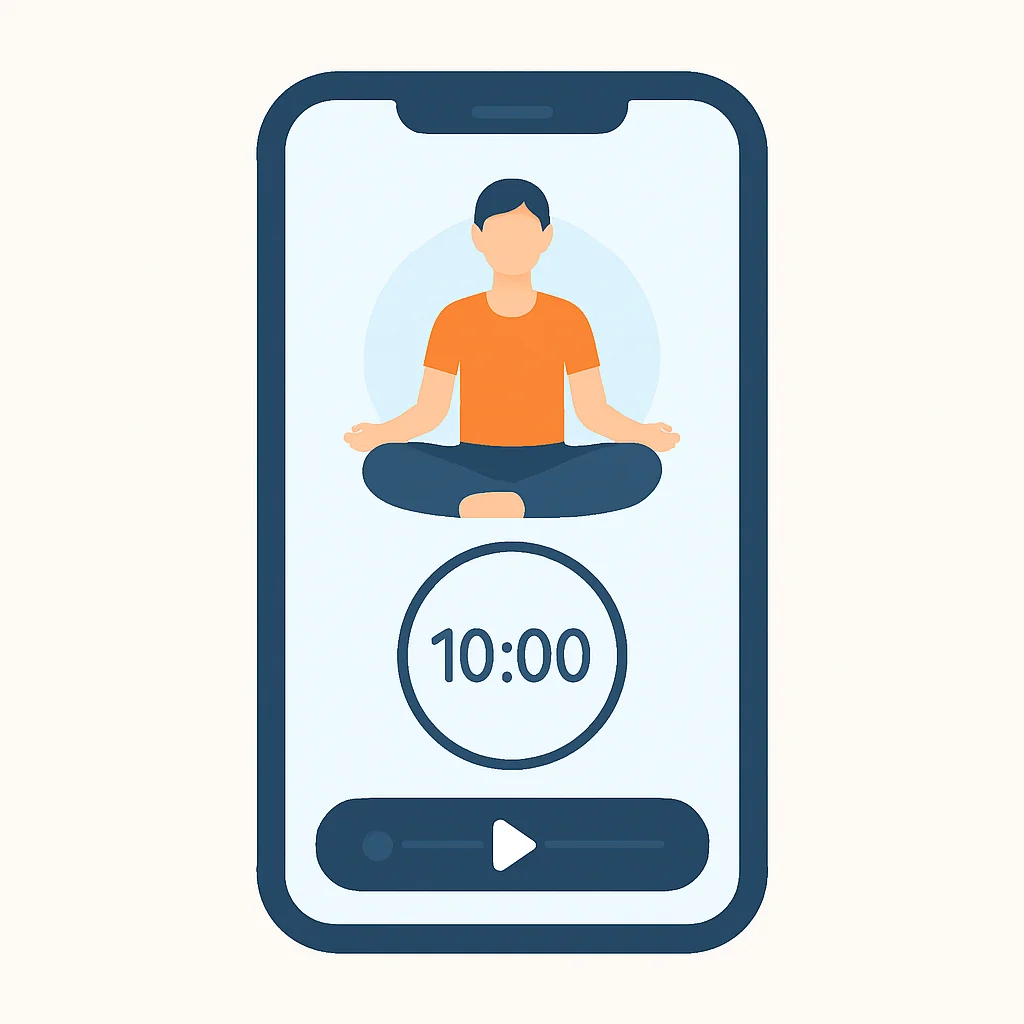Meditation App Interface Mockup
