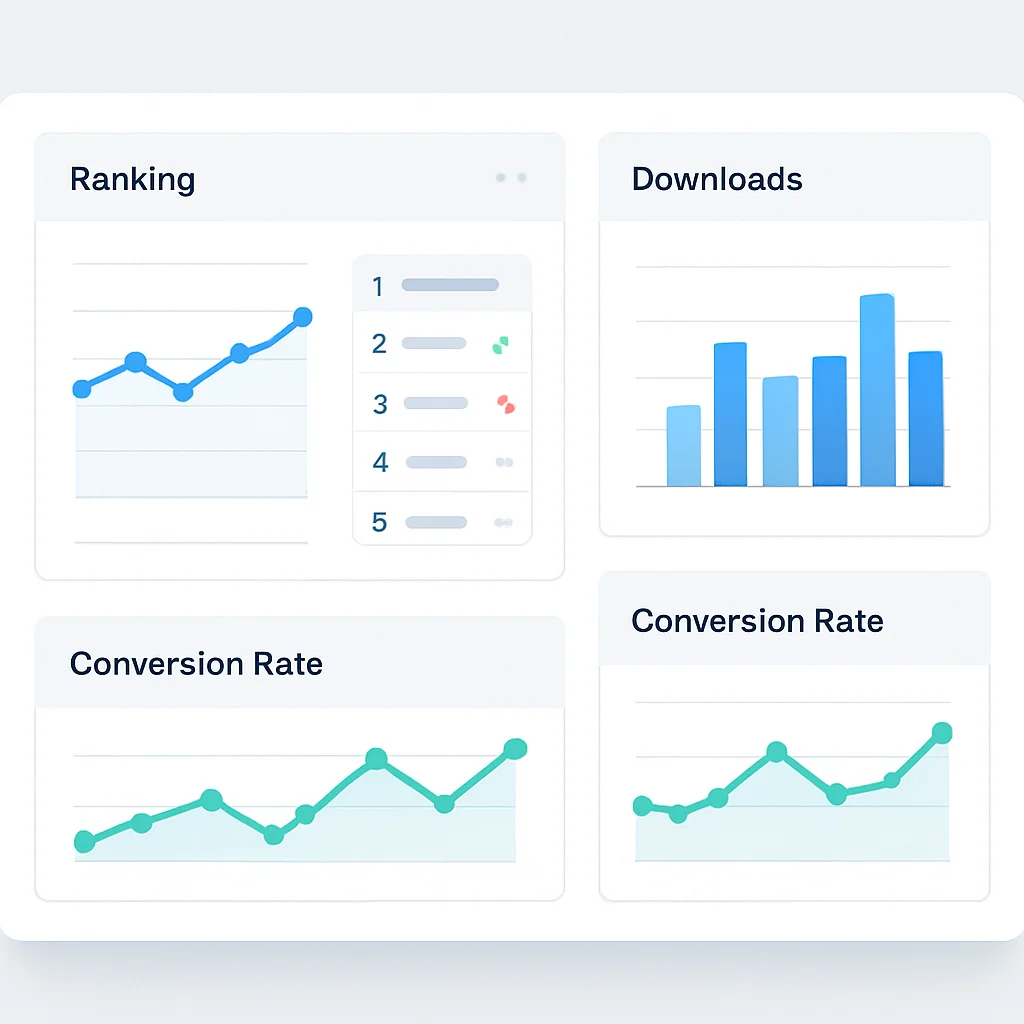 ASO analytics dashboard